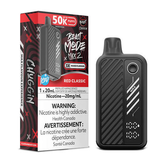Flavour Beast Mode Max2 50K Red Classic Ice 20mg (Provincial)