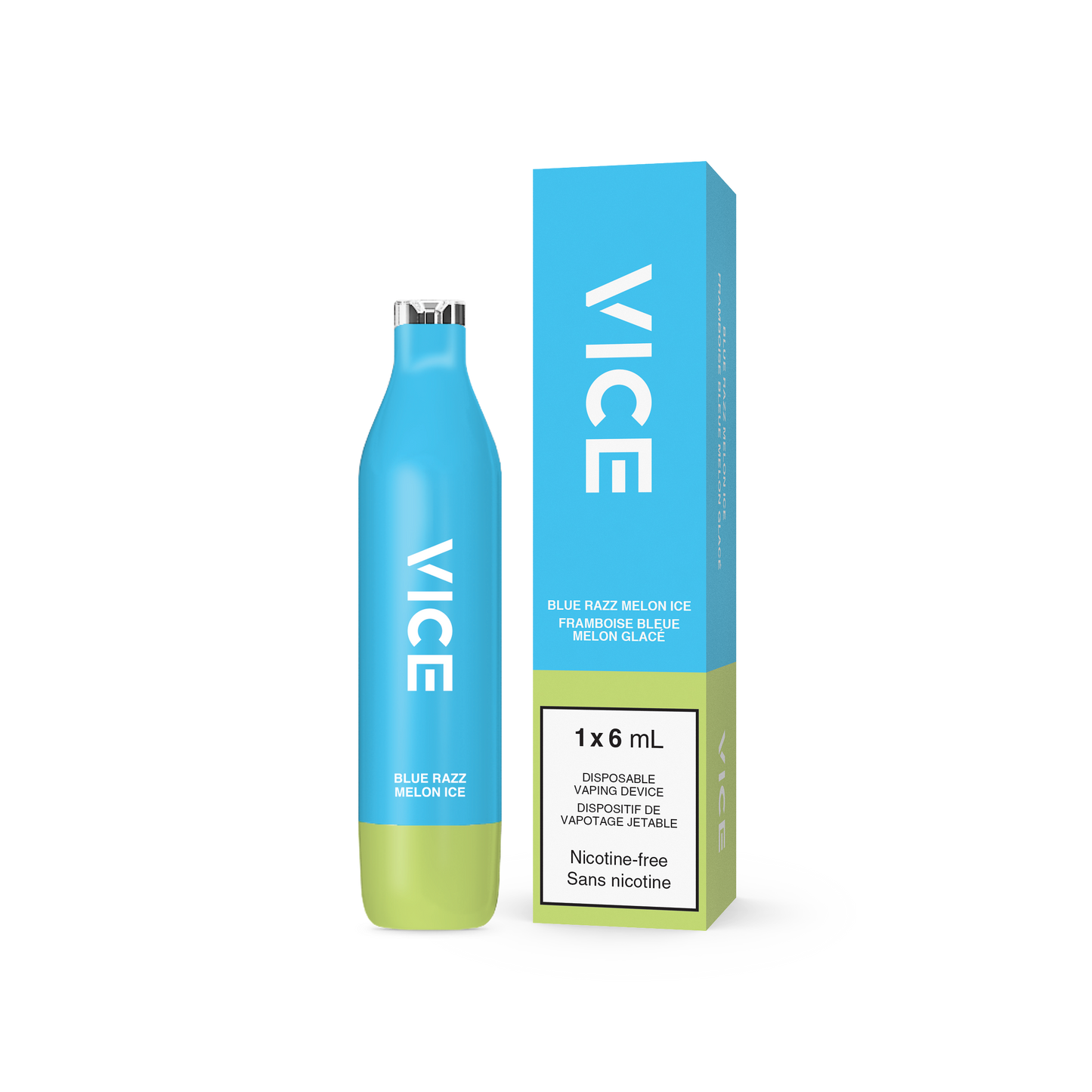 Vice 2500 Blue Razz Melon Ice 0mg/mL disposable (Provincial)