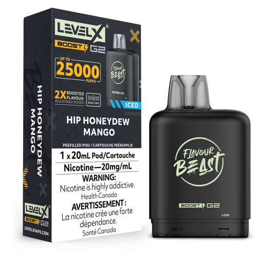 Flavour Beast LevelX Boost Pod G2 25K Hip Honeydew Mango 20mg (Provincial)