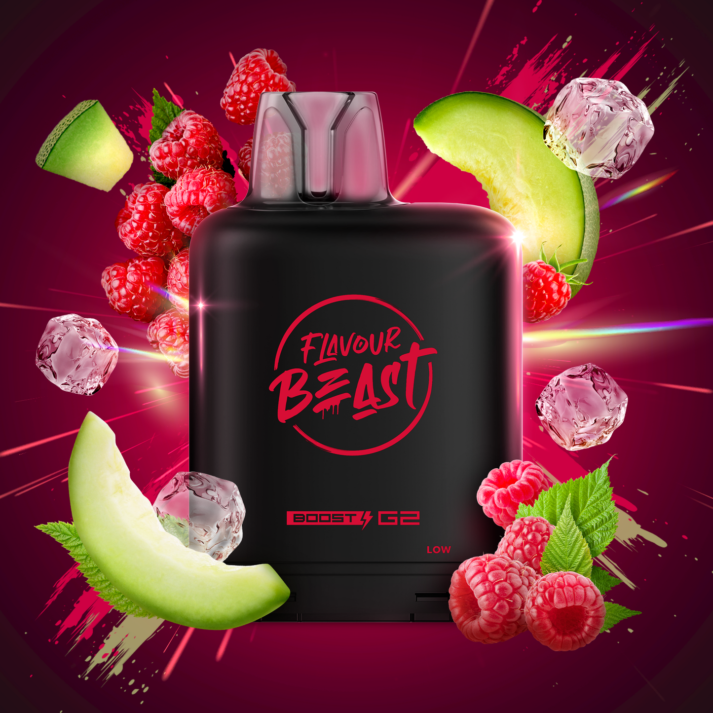 Flavour Beast LevelX Boost Pod G2 25K Rad Razz Melon 20mg (Provincial)