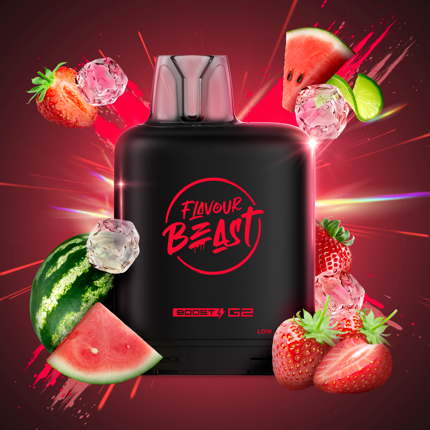 Flavour Beast LevelX Boost Pod G2 25K Savage Strawberry Watermelon 20mg (Provincial)