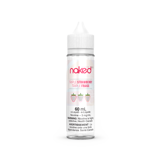 Naked E-liquid Triple Strawberry 3mg - 60ml