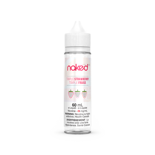 Naked E-liquid Triple Strawberry 12mg - 60ml