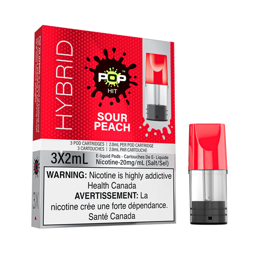 Pop Hit Sour Peach (Blazing Peach) Pods 20mg