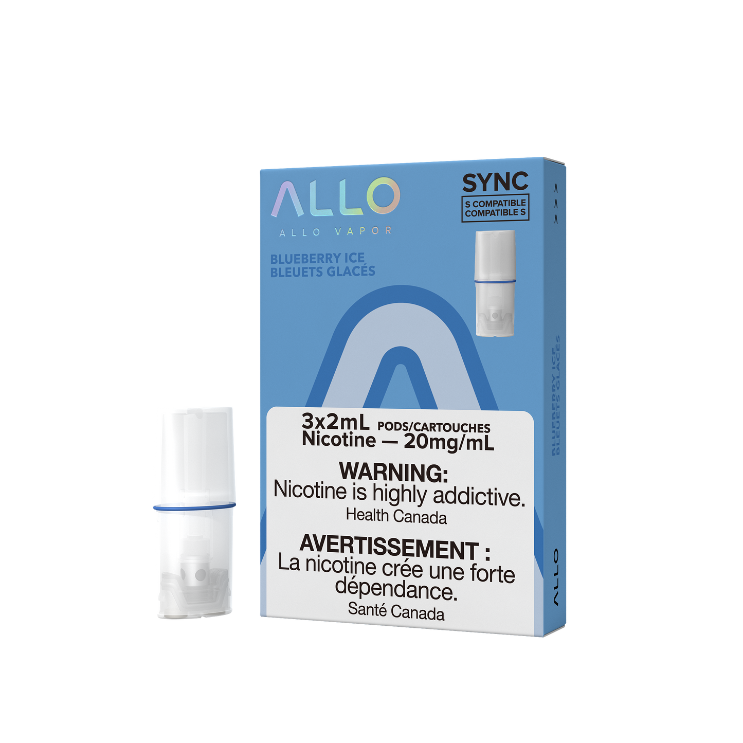 Allo Sync Blueberry Ice 20mg/mL Pods