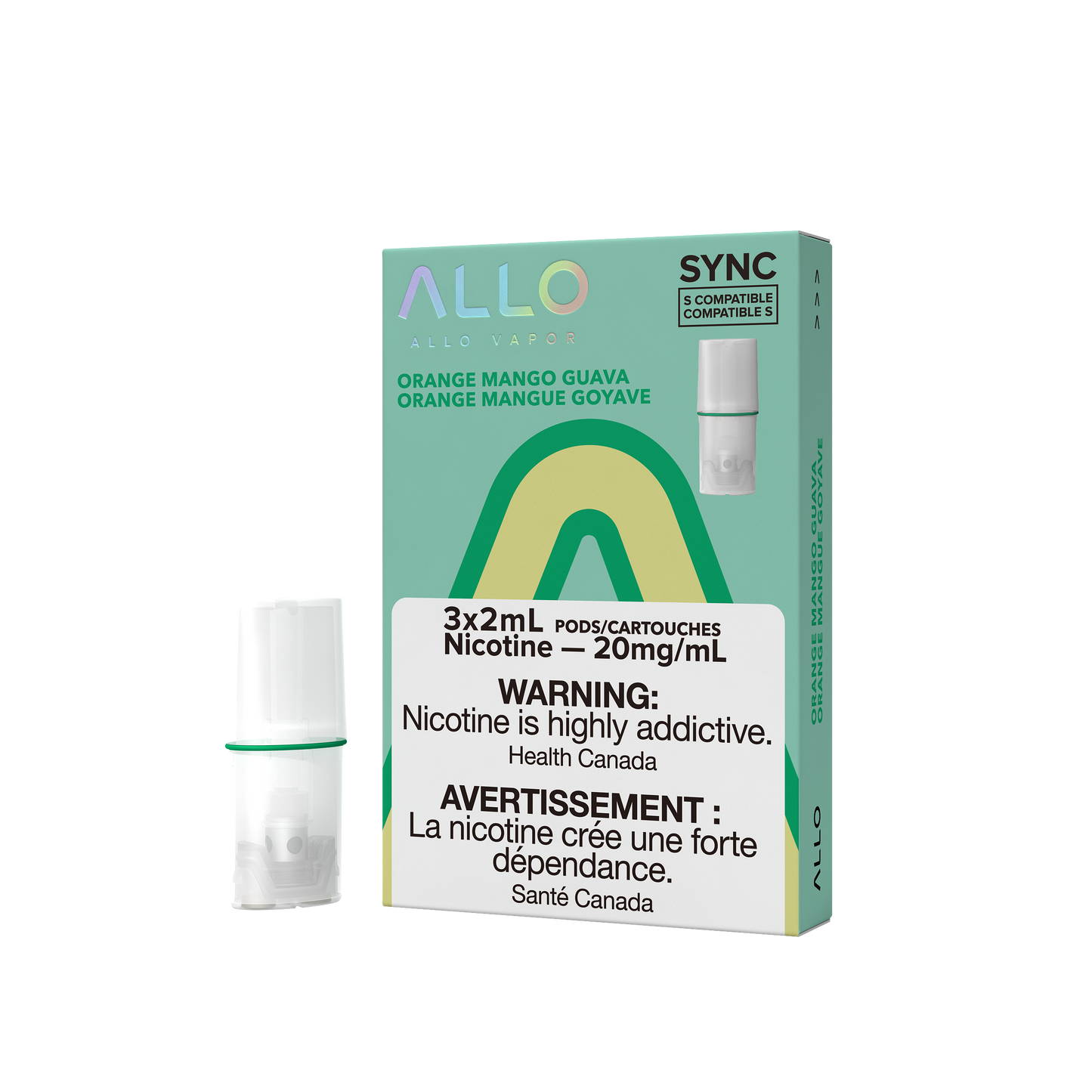 Allo Sync Orange Mango Guava 20mg/mL Pods