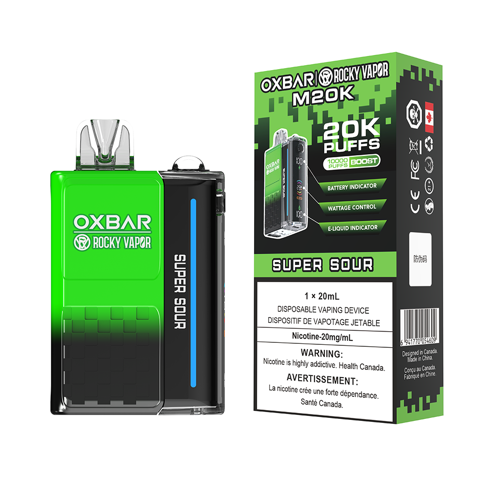 Oxbar M20K Super Sour 20mg Disposable (Provincial)