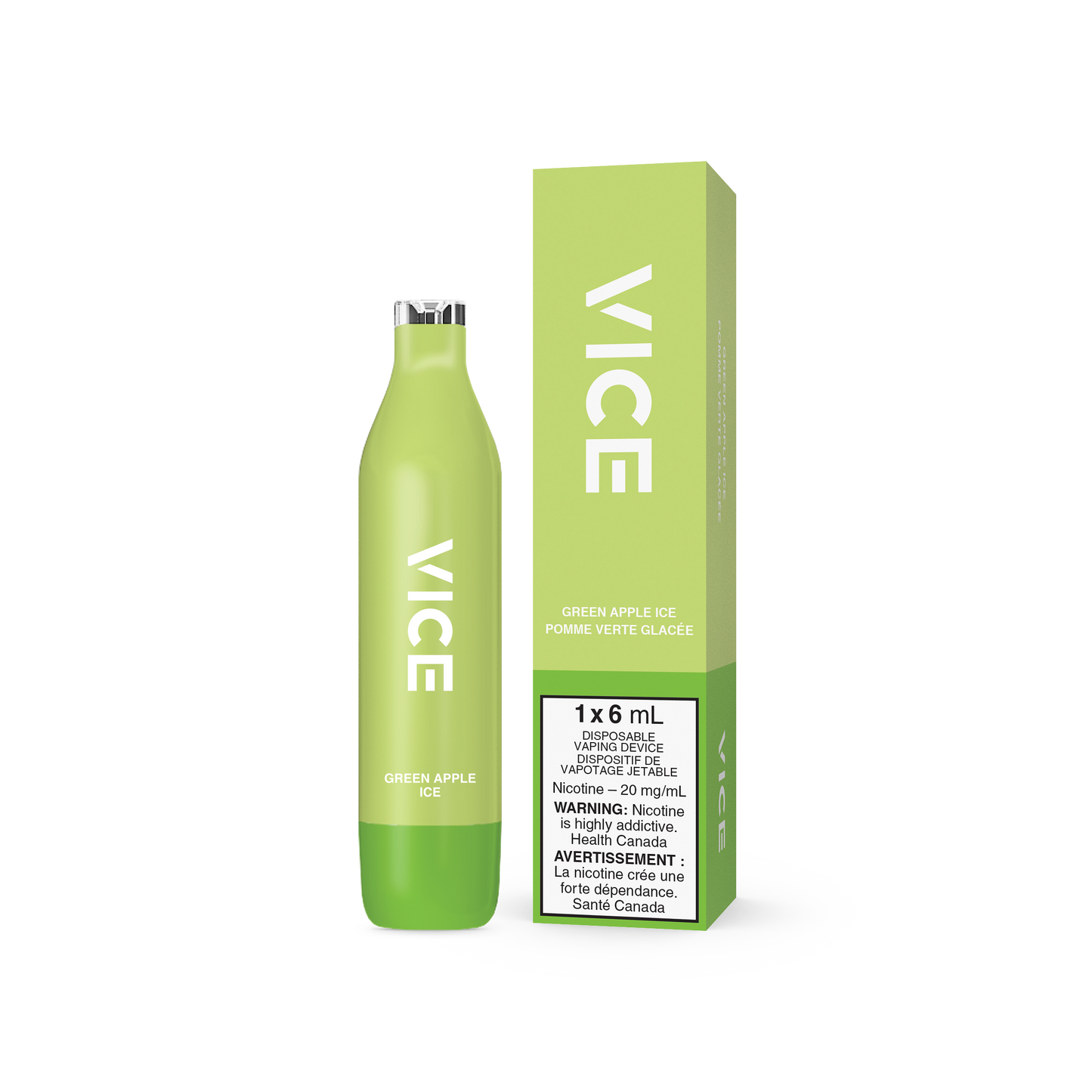 Vice 2500 Green Apple Ice 20mg/mL disposable (Provincial)