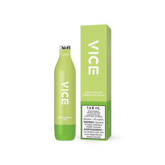 Vice 2500 Green apple ice 20mg/mL disposable