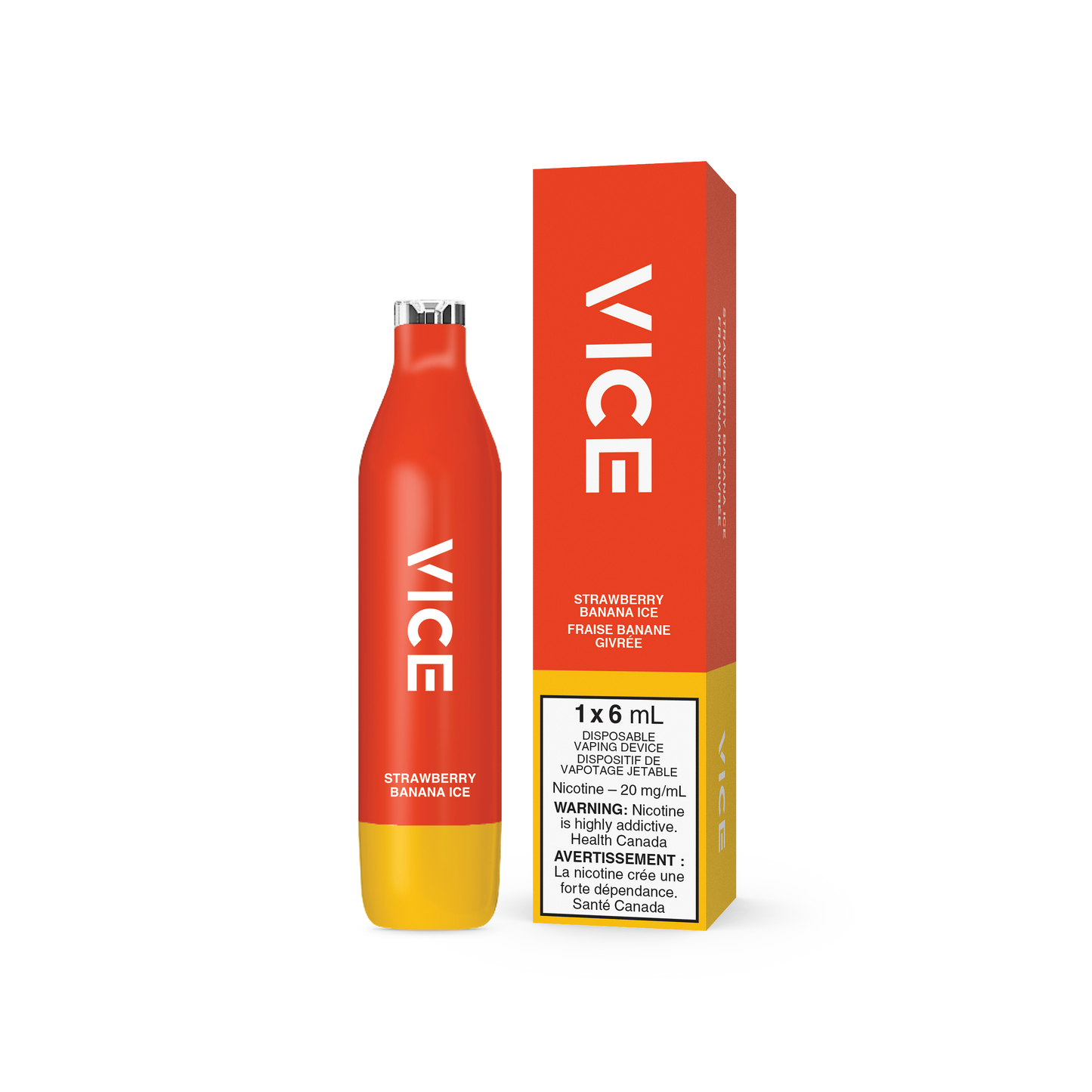 Vice 2500 Strawberry Banana Ice 20mg/mL disposable