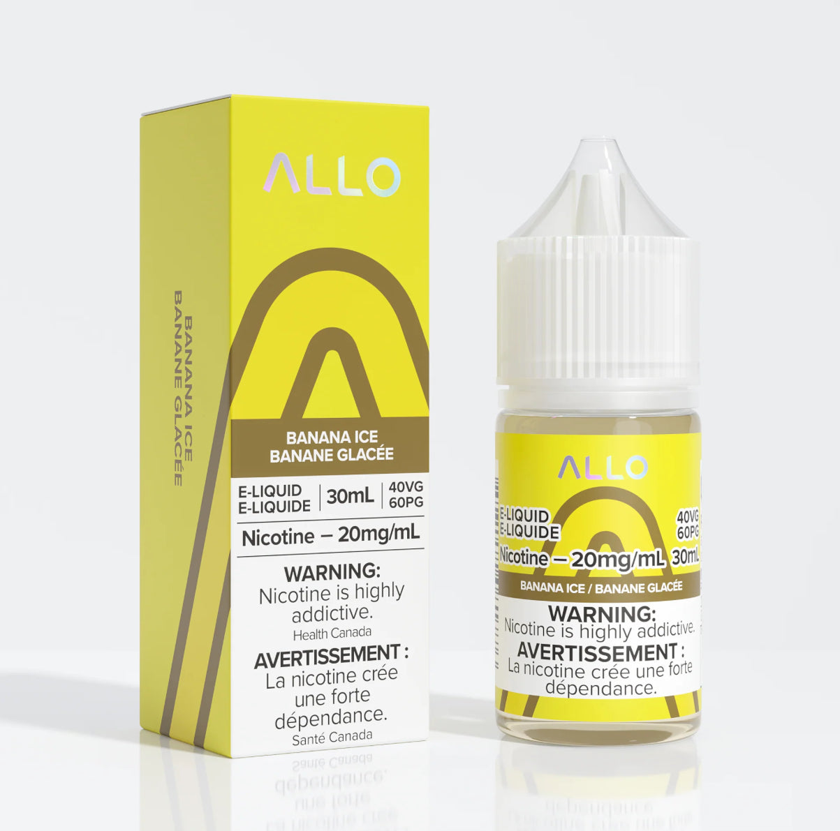 Allo e-liquid banana ice 20mg/ml 30mL