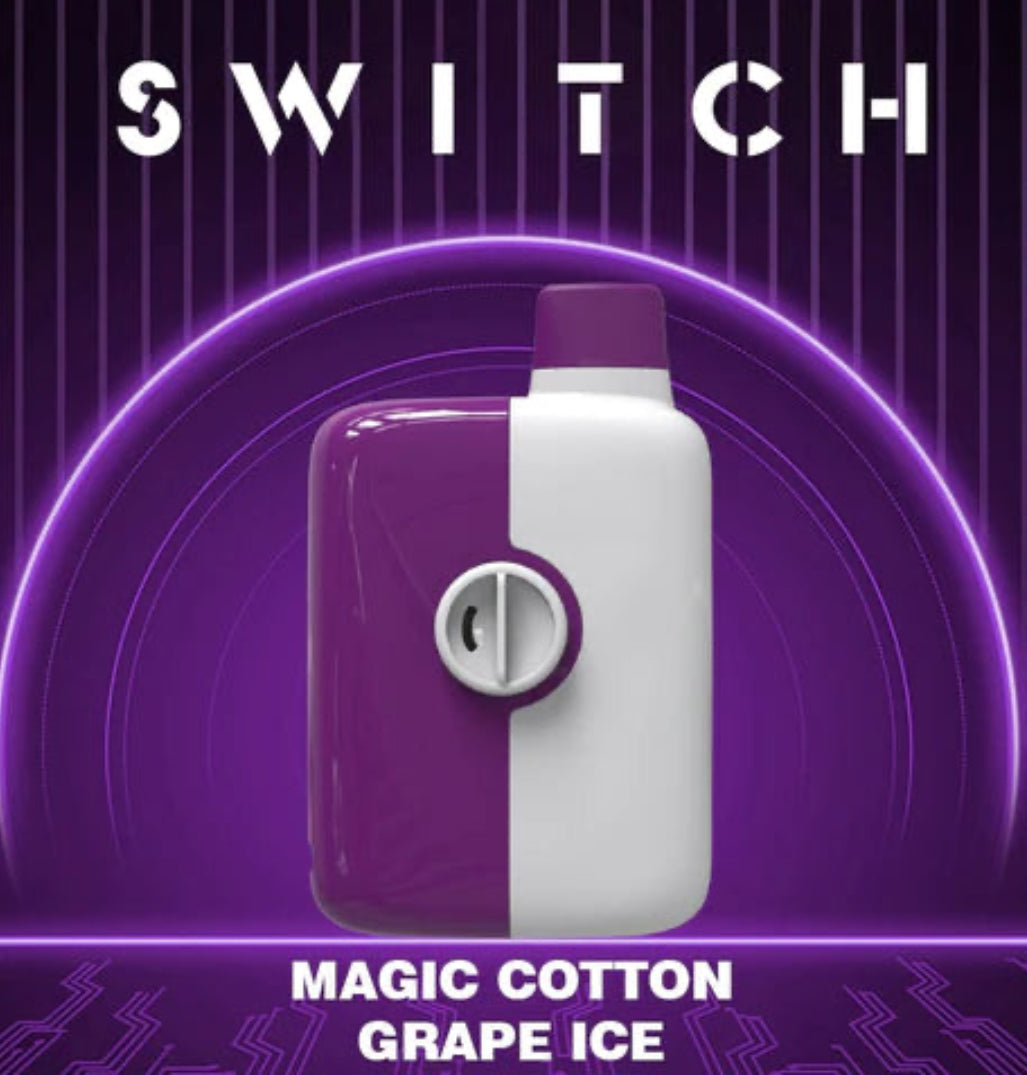 Mr Fog Switch 5500 Magic Cotton Grape Ice 20mg/ml disposable