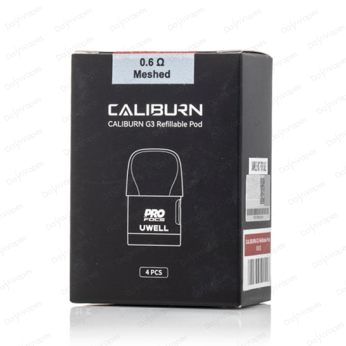 Caliburn G3 Replacement Pods 0.6Ω 4 Pack