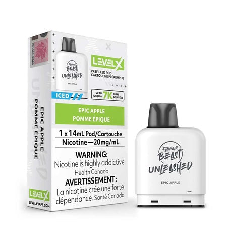 Flavour Beast Unleashed LevelX Pod 7K Epic Apple 20mg