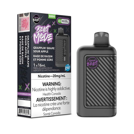 Flavour Beast Mode 8K Grapplin’ Grape Sour Apple Iced 20mg/ml