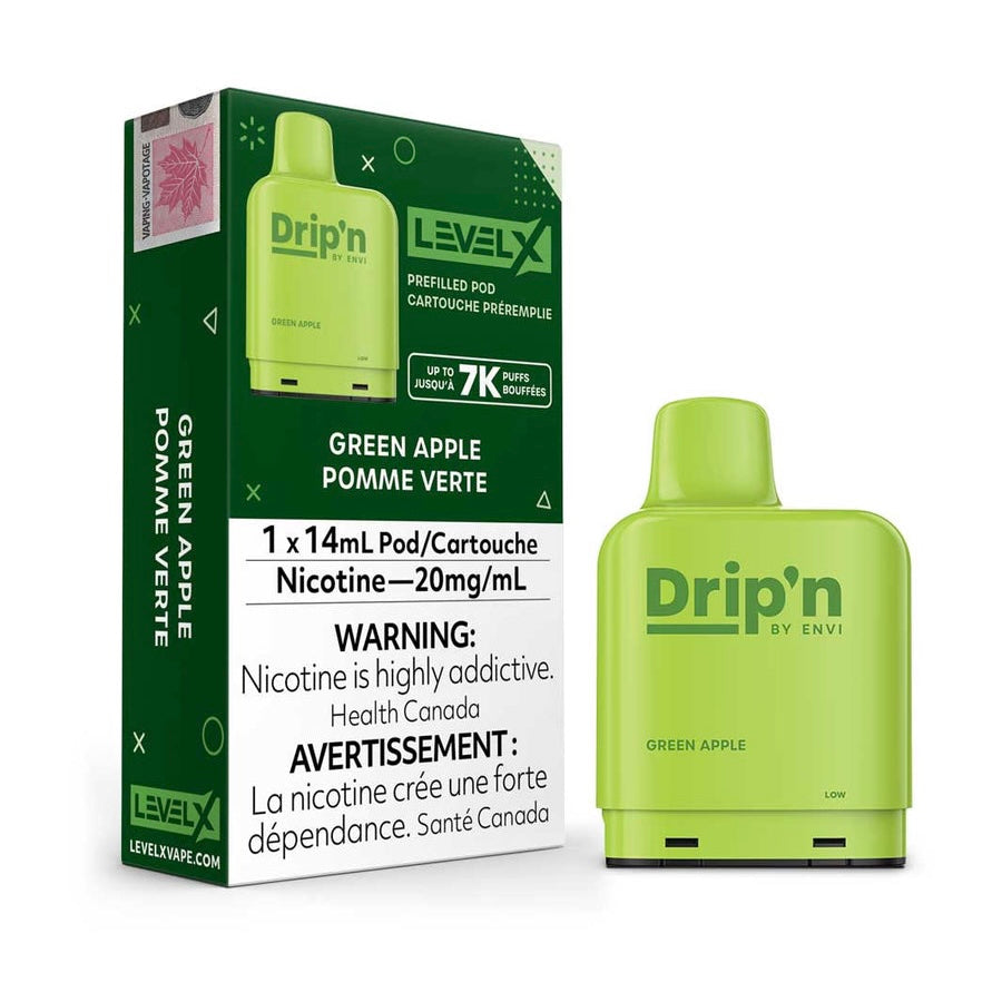 Drip’n LevelX Pod 7K Green Apple 20mg