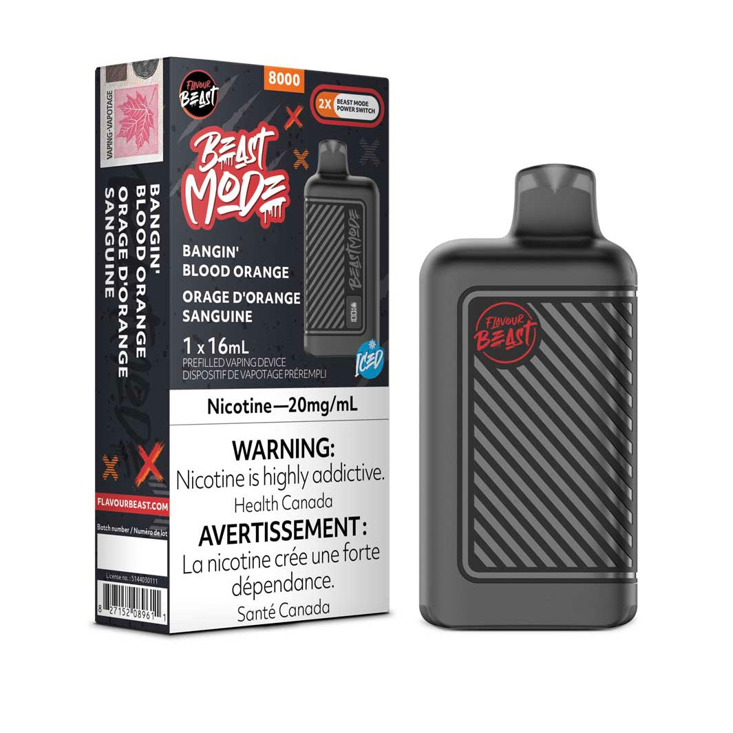 Flavour beast Mode 8K Bangin’ Blood Orange Iced 20mg/ml