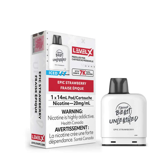 Flavour Beast Unleashed LevelX Pod 7K Epic Strawberry 20mg