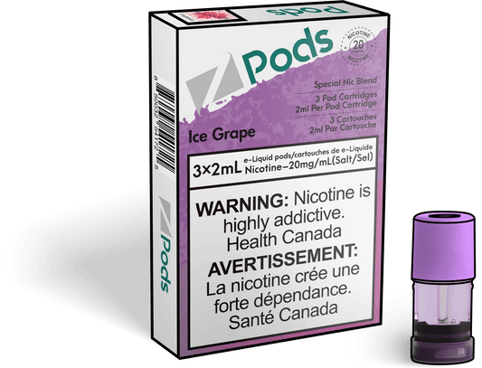 Zpods Ice Grape 20mg (provincial)