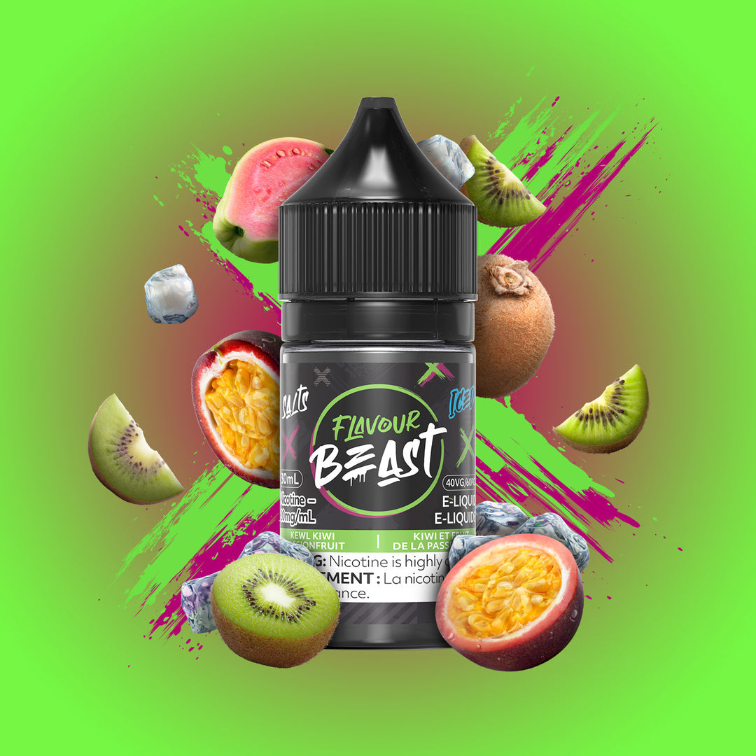 Flavour Beast E-Liquid Kewl Kiwi Passionfruit Iced 10mg - 30ml