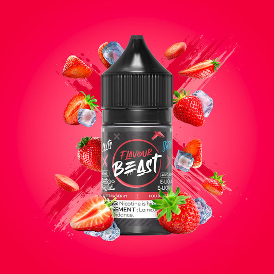 Flavour beast e-liquid Sic Strawberry Iced (Provincial) 10mg - 30ml