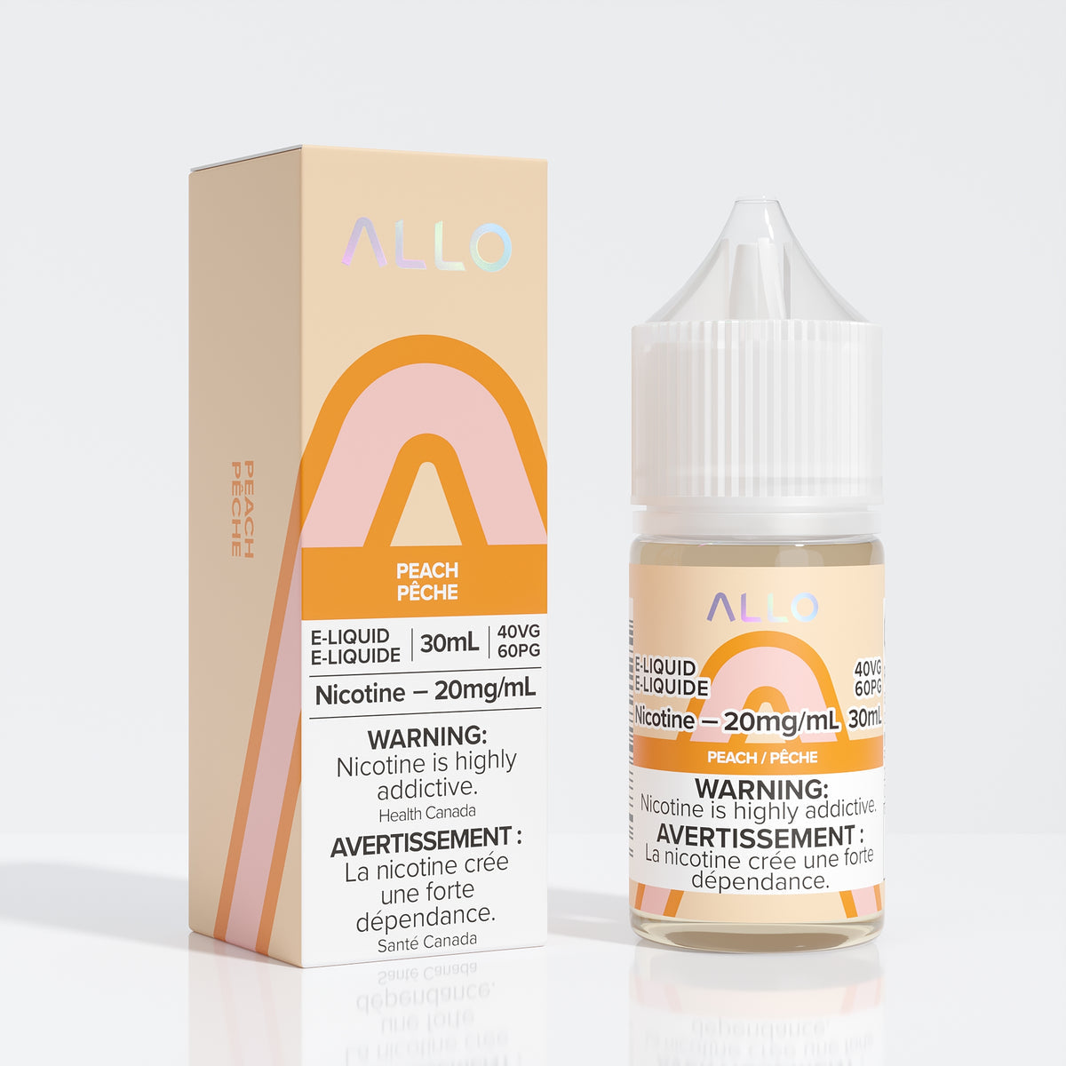 Allo E-liquid peach 20mg - 30ml