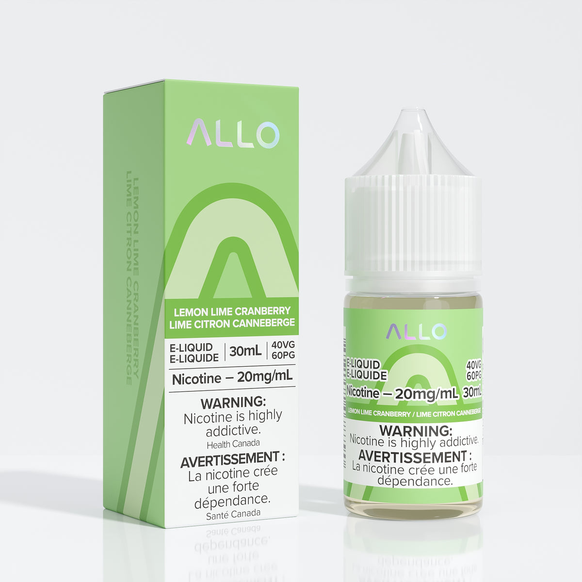 Allo E-liquid lemon lime cranberry 20mg - 30ml