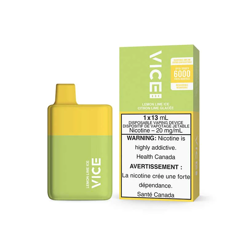 Vice box 6000 Lemon lime ice 20mg/mL disposable(Provincial)