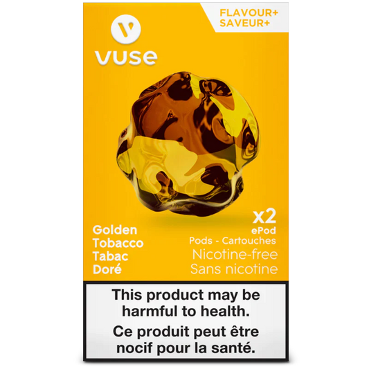 Vuse epod golden tobacco nicotine free×2