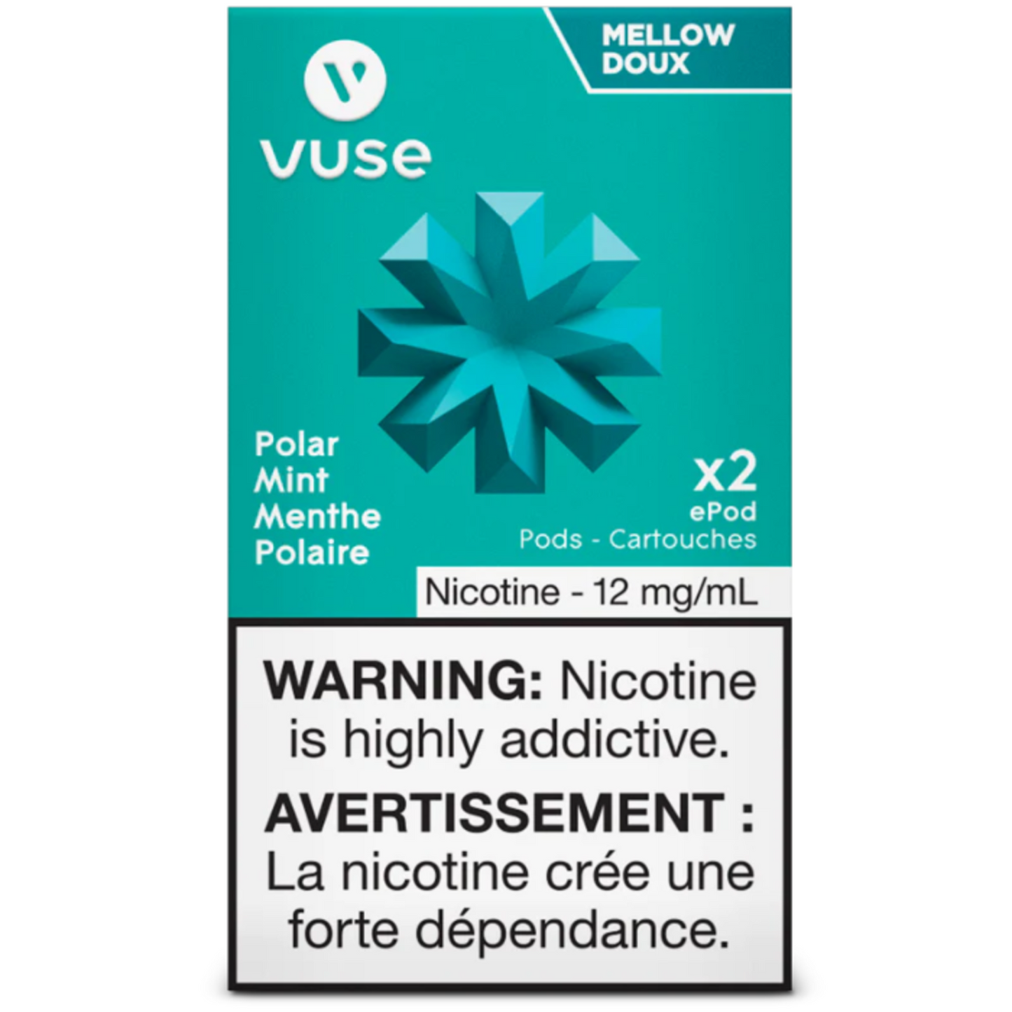 Vuse epod polar mint 12mg/mL ×2