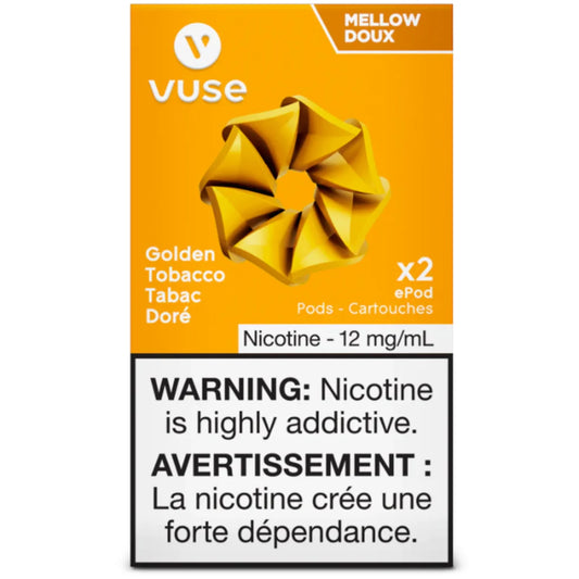 Vuse epod golden tobacco mellow 12mg/mL ×2