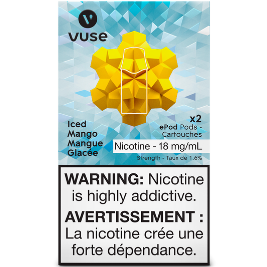 Vuse epod iced mango 18mg/mL ×2