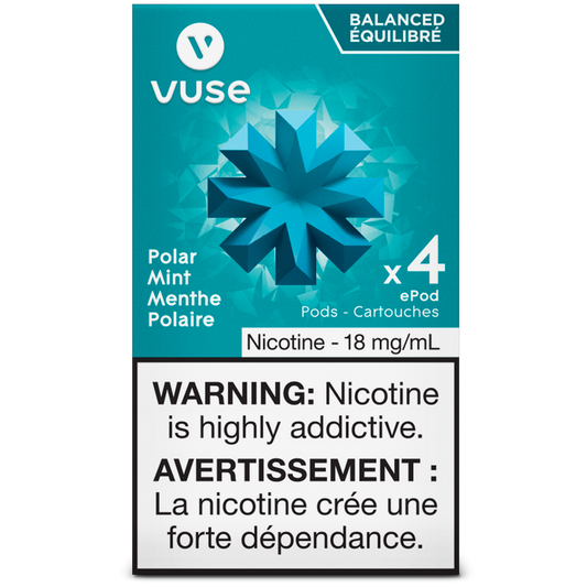 Vuse epod polar mint 18mg/mL x4