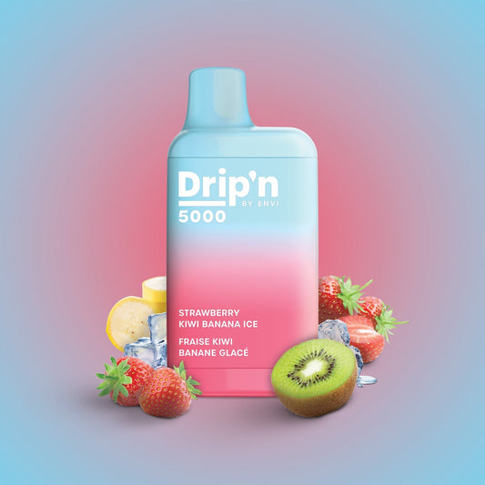 Drip’n 5000 Strawberry kiwi banana ice 20mg/mL disposable