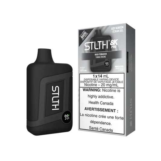 Stlth 8KPro Rich Tobacco 20mg/ml disposable