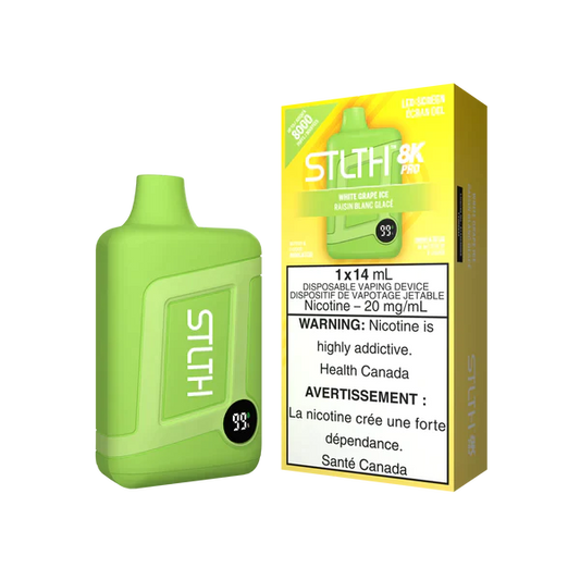 Stlth 8KPro White Grape Iced 20mg/ml disposable