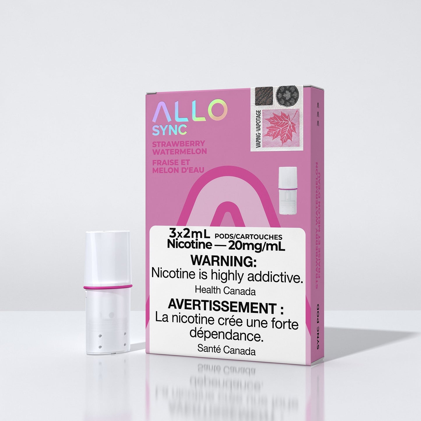 Allo sync strawberry watermelon 20mg/mL pods