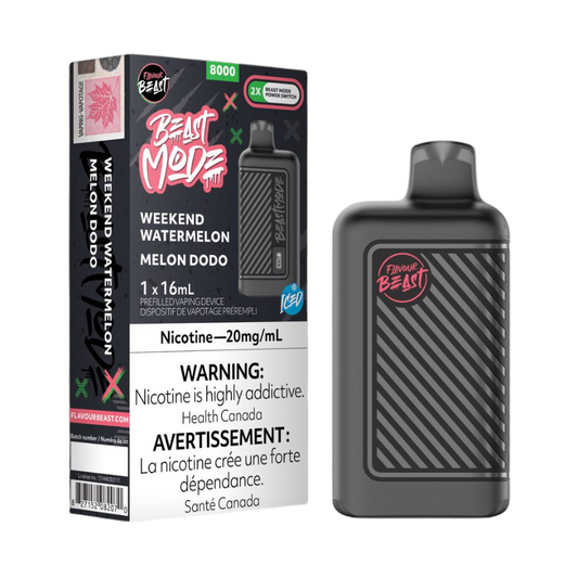 Flavour Beast Mode 8K Weekend Watermelon 20mg/mL disposable