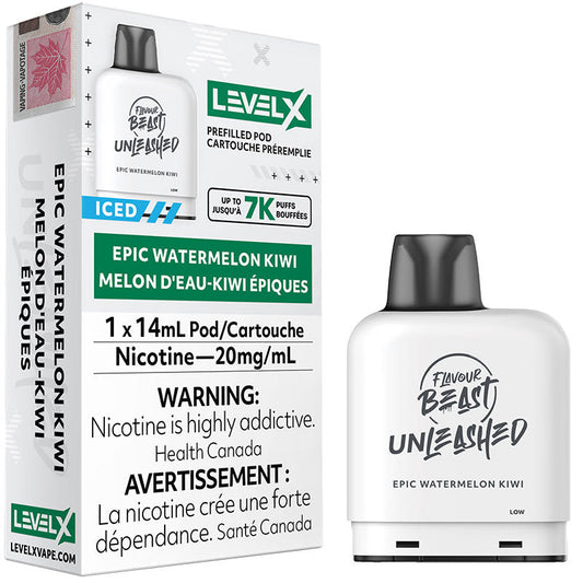 Flavour beast unleashed LevelX pod 7K Epic Watermelon Kiwi 20mg/mL