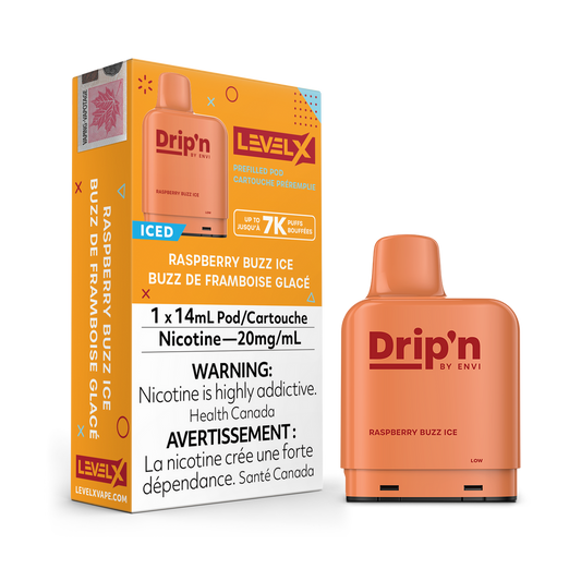 Drip’n LevelX Pod Raspberry Buzz Ice 20mg/ml 14ml