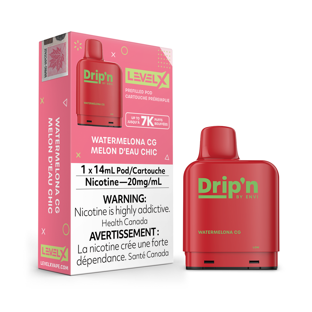 Drip’n LevelX Pod 7K Watermelon CG 20mg