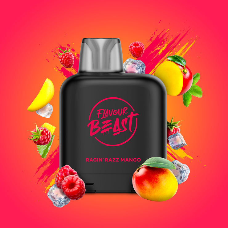 Flavour Beast LevelX Pod 7K Ragin’ Razz Mango 20mg