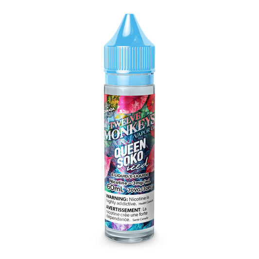 Twelve monkeys E-liquid ice age queen soko 6mg - 60ml