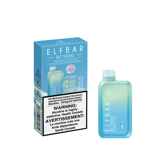 Elf bar BC10K Blueberry Mint 20mg/mL disposable