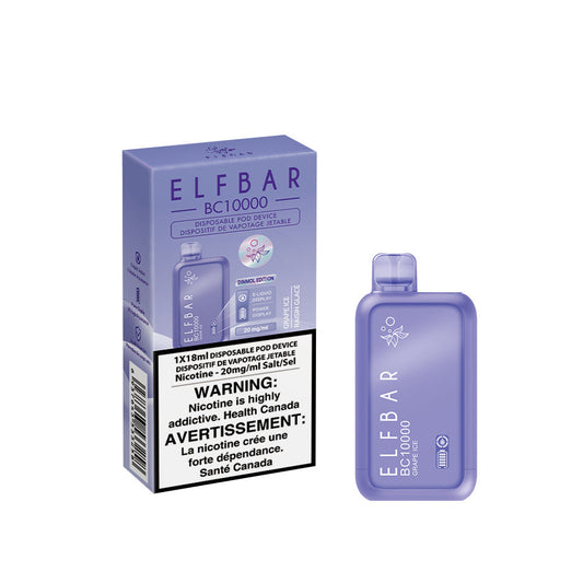 Elf Bar BC10K Grape Ice 20mg/mL disposable