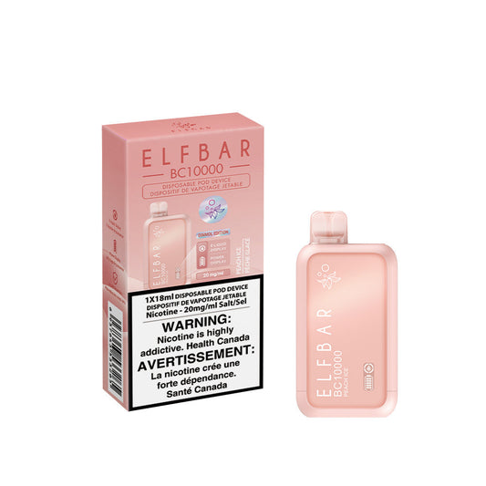 Elf Bar BC10K Peach Ice 20mg/mL disposable