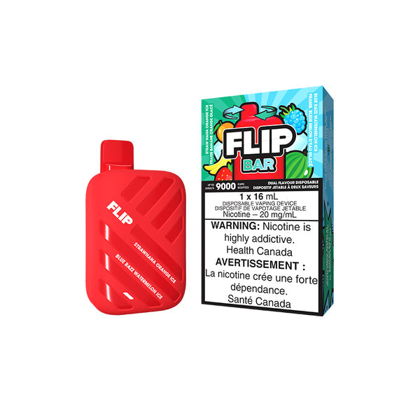 Flip Bar 9000 Straw nana orange ice + Bluerazz watermelon ice 20mg/mL disposable (Provincial)