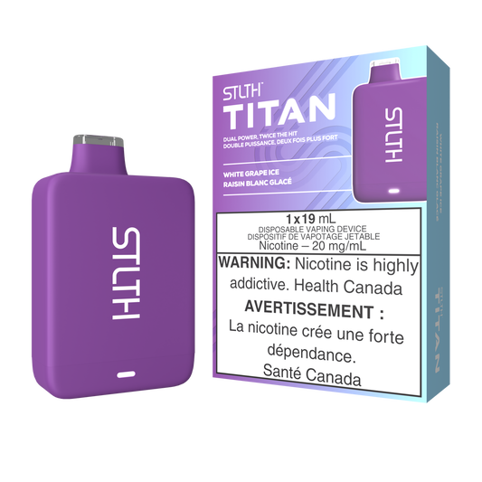 Stlth Titan 10k White Grape Ice 20mg/ml disposable