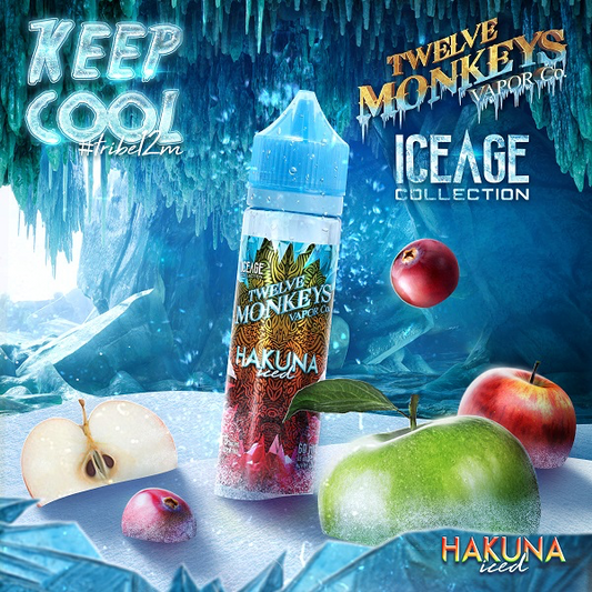 Twelve monkeys E-liquid ice age hakuna 0mg - 60ml