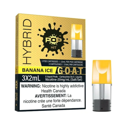 Pop hit Banana ice 20mg pods